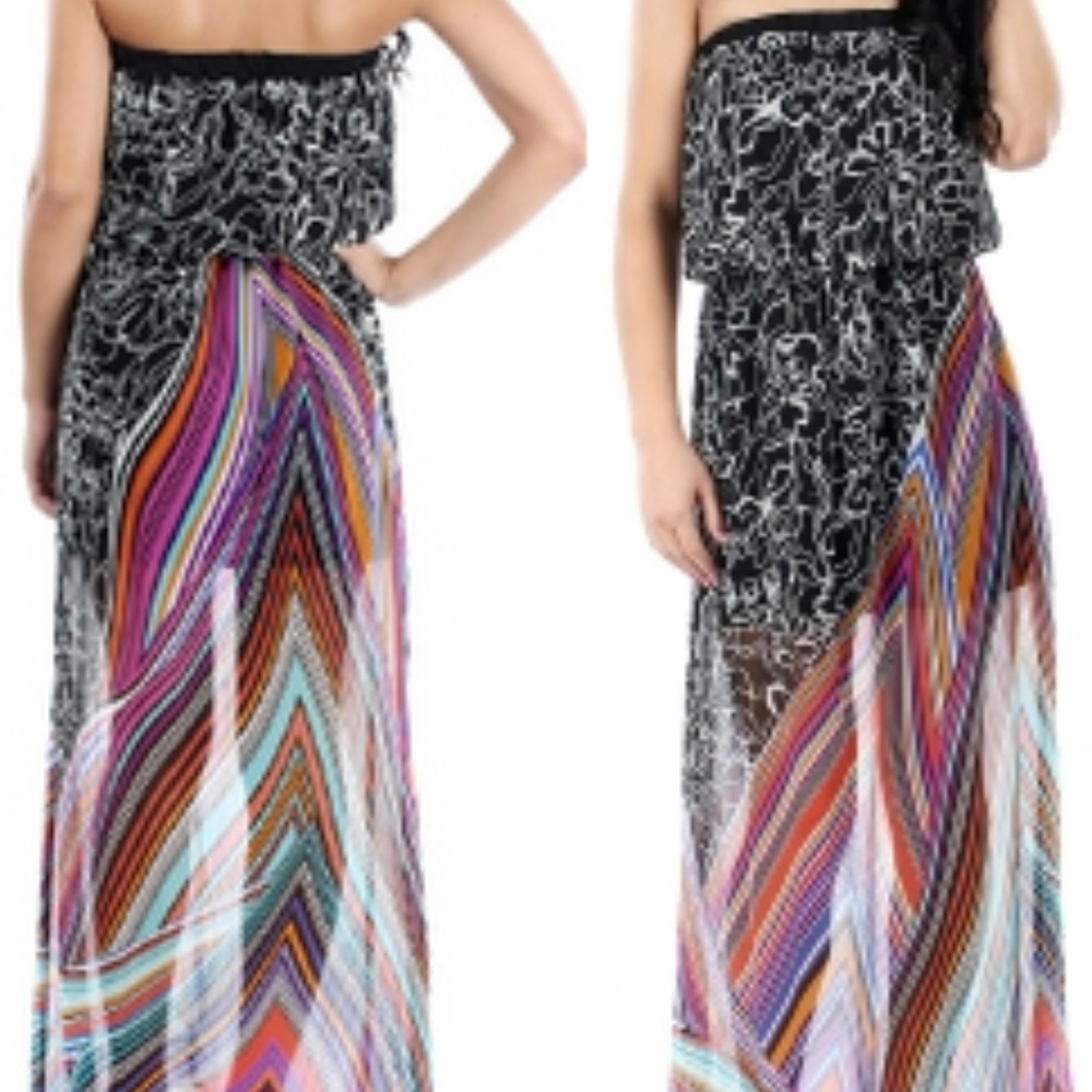 Millibon Strapless Maxi Dress